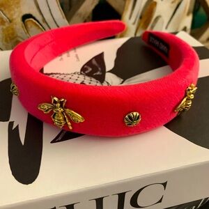 Pink velvet Headband Gift Set